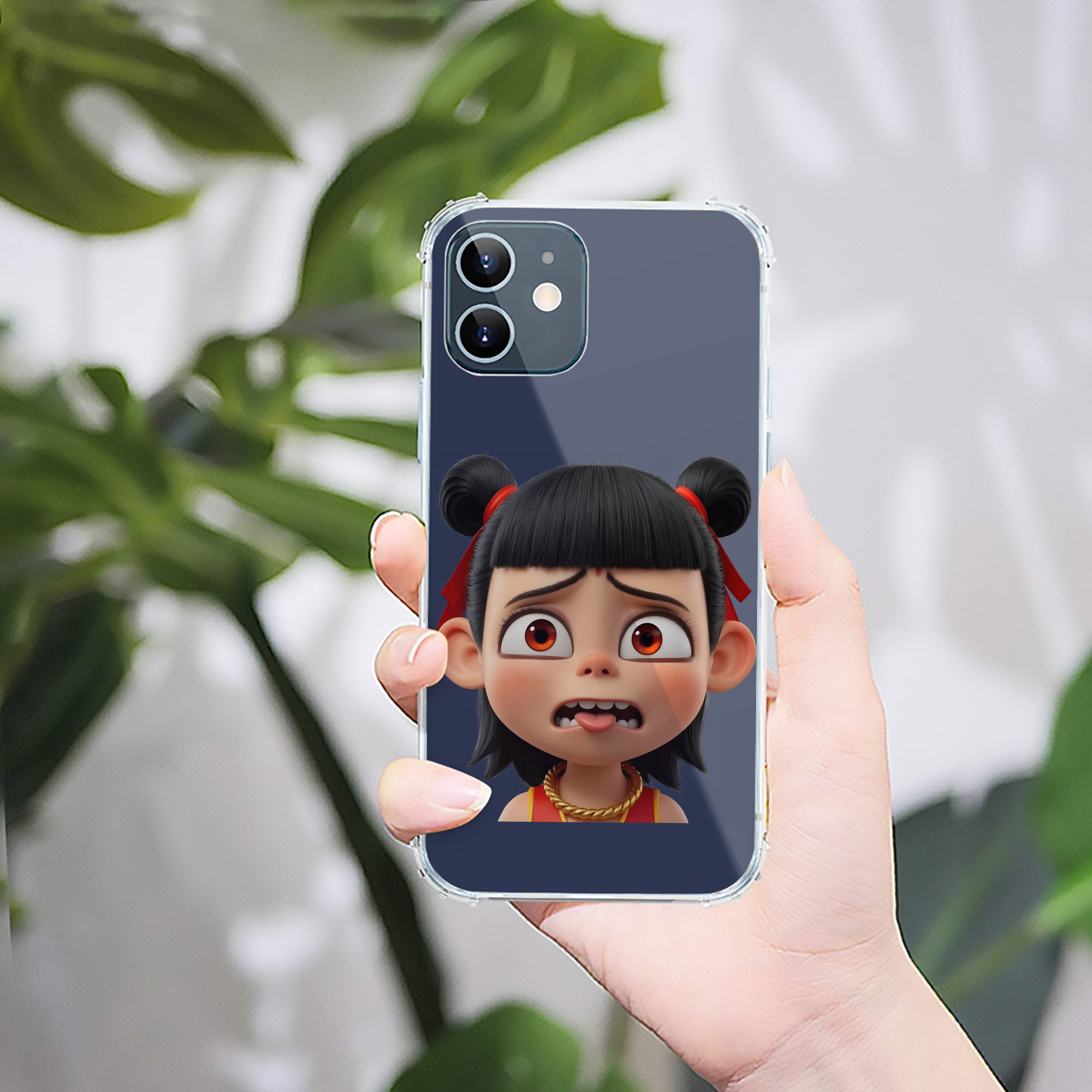 （画像用） Ne Zha 2 ナタ 魔童の大暴れ 【iPhone 12シリーズ対応】透明スマホケース（クリアソフトケース）